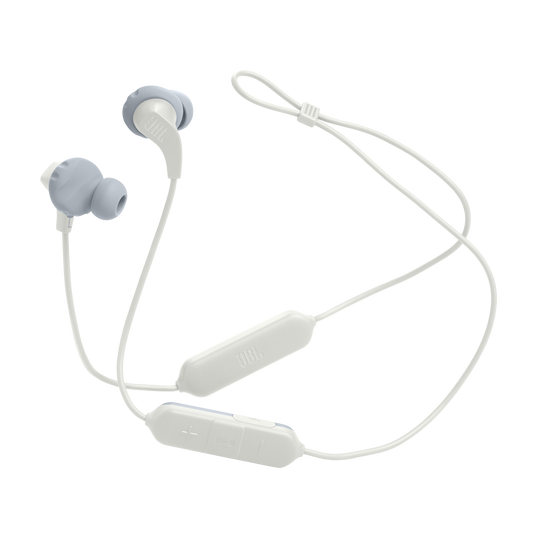 JBL Endurance Run 2 Wireless - White - Waterproof Wireless In-Ear Sport Headphones - Detailshot 6